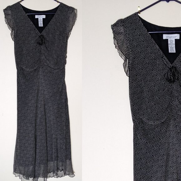 Paraphrase Dresses & Skirts - Paraphrase Silk Polka-dot Midi Dress